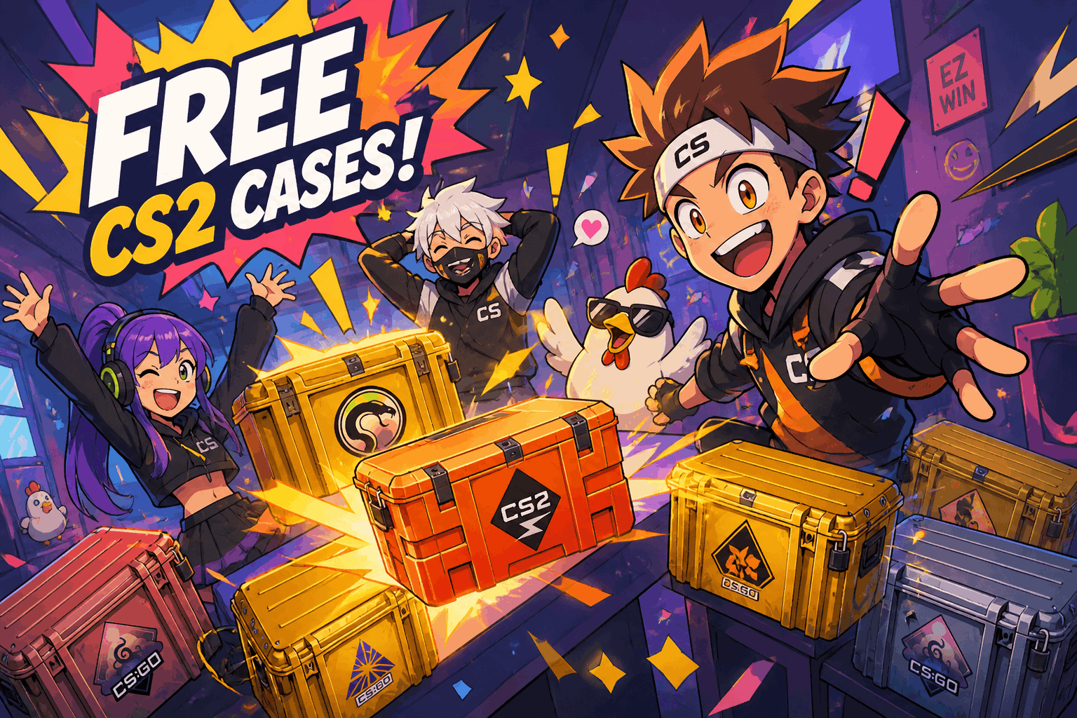 Free CS2 cases bonus codes