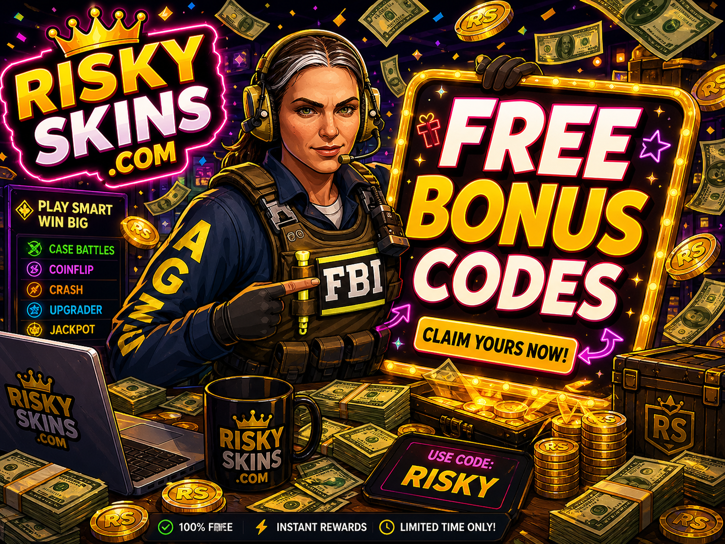RiskySkins Free Bonus Codes