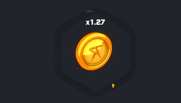 Screenshot of csgoroll crash gamemode.