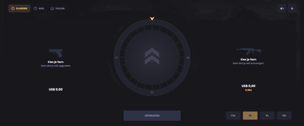 Screenshot of key-drop.com upgrader.