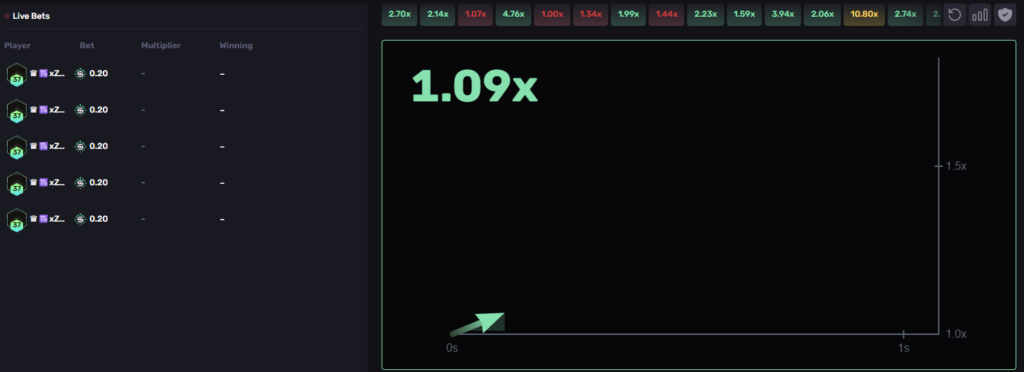 Screenshot of crash on skinrave.com
