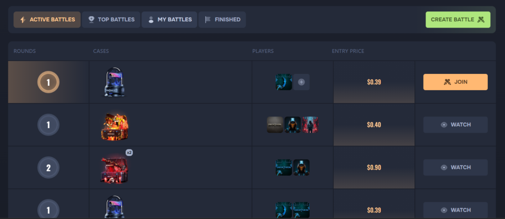 case battles on riskyskins.com