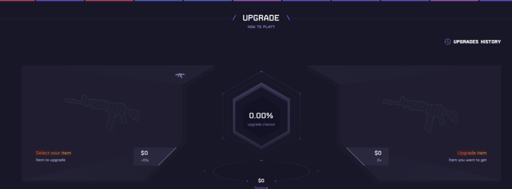Screemshot of upgrader on datdrop.com