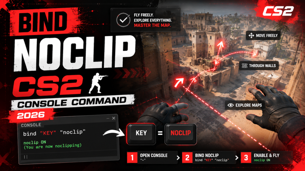 Bind Noclip CS2 – Console Command (2026)