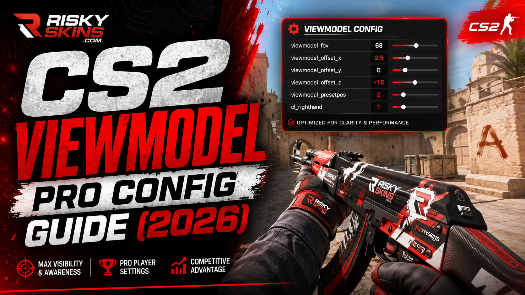 Pro Viewmodel CS2 Viewmodel – Pro Config Guide (2026) - Riskyskins