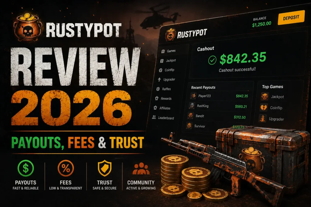 Rustypot Review 2026 – Payouts, Fees & Trust