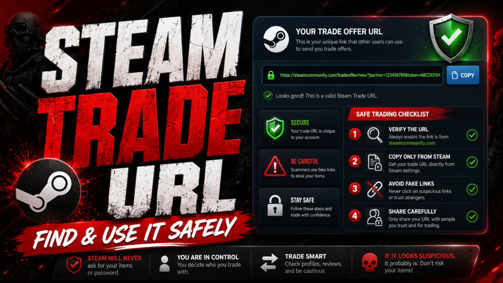 Steam Trade URL – Find & Use It Safely