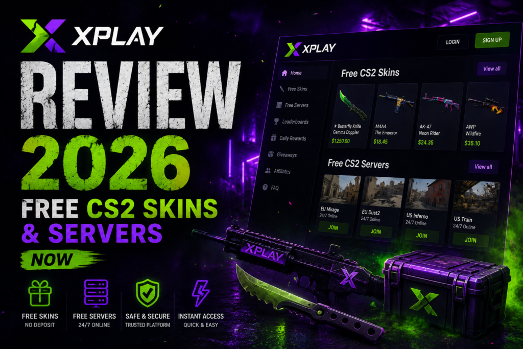 Xplay Review 2026 – Free CS2 Skins & Servers