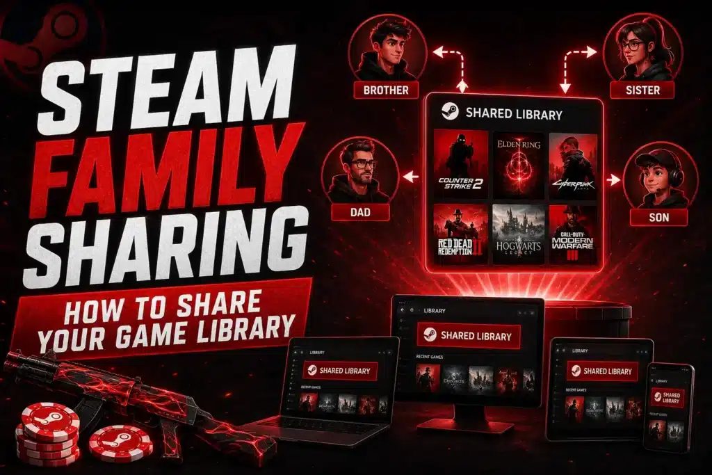 Steam Family Sharing – How to Share Your Game Library